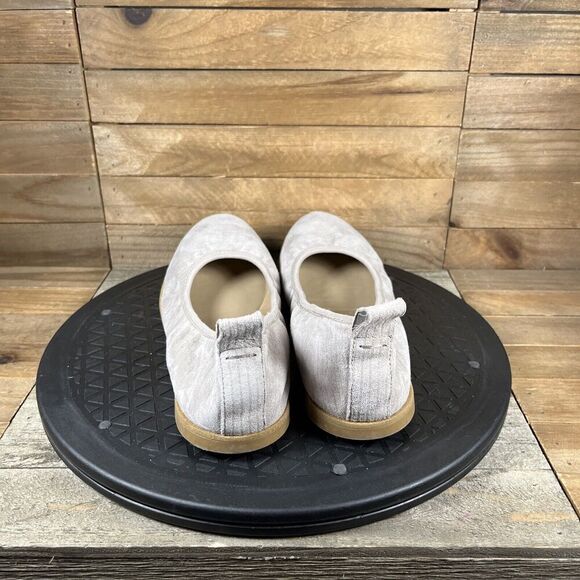 Women's Size 6 Eileen Fisher Notion Leather Ballet Flat Gray Slip On NWOB - Picture 4 of 10